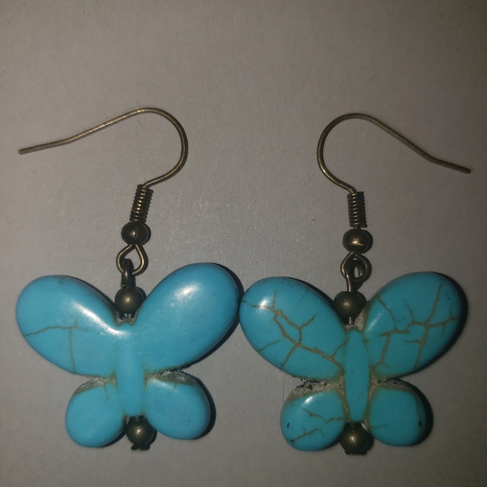Turquoise Butterfly Earrings